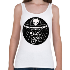 PRINTFASHION Bringás vs. UFO - Női atléta - Fehér női trikó