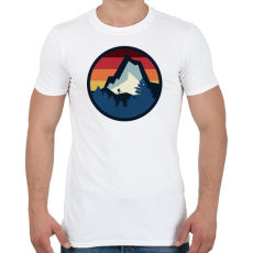 PRINTFASHION Bringázás a hegyekben - Férfi póló - Fehér