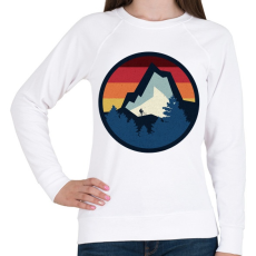 PRINTFASHION Bringázás a hegyekben - Női pulóver - Fehér