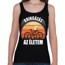 PRINTFASHION Bringázás az életem - Női atléta - Fekete