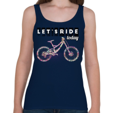 PRINTFASHION Bringázzunk - Női atléta - Sötétkék női trikó