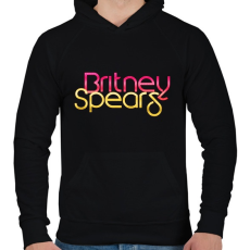 PRINTFASHION britney-fantasy3 - Férfi kapucnis pulóver - Fekete