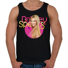 PRINTFASHION britney spears - Férfi atléta - Fekete