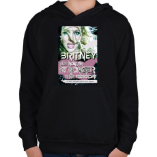 PRINTFASHION BRITNEY STRONGER - Gyerek kapucnis pulóver - Fekete