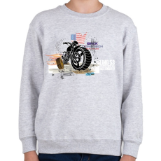 PRINTFASHION Brix Comptech - Gyerek pulóver - Sport szürke