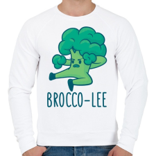 PRINTFASHION Brocco Lee - Férfi pulóver - Fehér férfi pulóver, kardigán