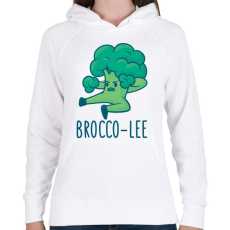 PRINTFASHION Brocco Lee - Női kapucnis pulóver - Fehér