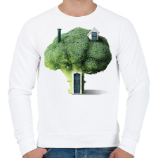 PRINTFASHION Brokkoli ház - Férfi pulóver - Fehér női pulóver, kardigán