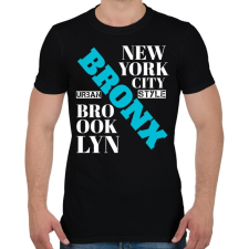 PRINTFASHION bronx nyc - Férfi póló - Fekete férfi póló