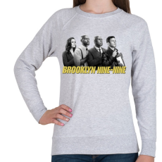 PRINTFASHION Brooklyn Nine-nine B&W - Női pulóver - Sport szürke
