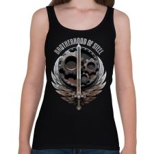 PRINTFASHION Brotherhood of Steel - Női atléta - Fekete női trikó