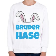 PRINTFASHION Bruder Hase - Gyerek pulóver - Fehér