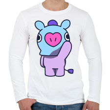 PRINTFASHION BT21 - Férfi hosszú ujjú póló - Fehér férfi póló