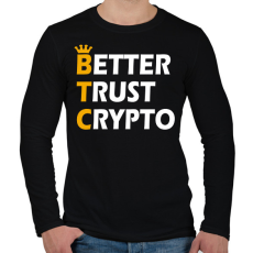 PRINTFASHION BTC - Férfi hosszú ujjú póló - Fekete