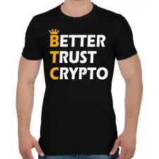 PRINTFASHION BTC - Férfi póló - Fekete férfi póló