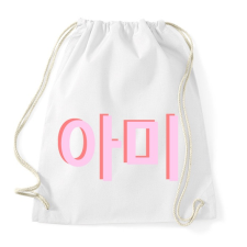 PRINTFASHION BTS Army - Sportzsák, Tornazsák - Fehér tornazsák