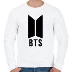 PRINTFASHION BTS black - Férfi pulóver - Fehér
