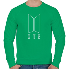 PRINTFASHION BTS fehér - Férfi pulóver - Zöld