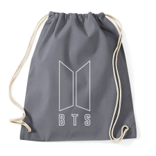 PRINTFASHION BTS fehér - Sportzsák, Tornazsák - Grafitszürke tornazsák