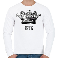 PRINTFASHION BTS - Férfi pulóver - Fehér férfi pulóver, kardigán