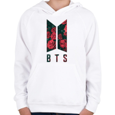 PRINTFASHION BTS - Gyerek kapucnis pulóver - Fehér gyerek pulóver, kardigán