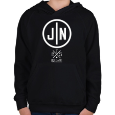 PRINTFASHION BTS - Gyerek kapucnis pulóver - Fekete gyerek pulóver, kardigán