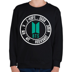 PRINTFASHION BTS  - Gyerek pulóver - Fekete
