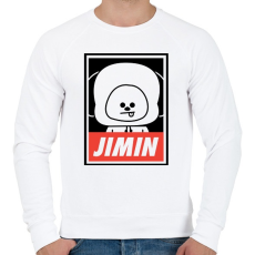 PRINTFASHION BTS JIMIN - Férfi pulóver - Fehér
