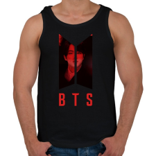 PRINTFASHION bts-Kim Seok Jin - Férfi atléta - Fekete atléta, trikó