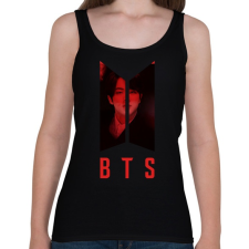 PRINTFASHION bts-Kim Seok Jin - Női atléta - Fekete női trikó