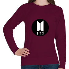 PRINTFASHION BTS kör - Női pulóver - Bordó női pulóver, kardigán