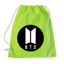 PRINTFASHION BTS kör - Sportzsák, Tornazsák - Limezöld tornazsák