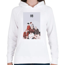 PRINTFASHION BTS Love Yourself Tear - Női kapucnis pulóver - Fehér
