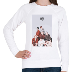 PRINTFASHION BTS Love Yourself Tear - Női pulóver - Fehér