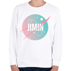 PRINTFASHION BTS NASA: JIMIN - Gyerek pulóver - Fehér