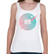 PRINTFASHION BTS NASA: RM - Női atléta - Fehér női trikó