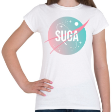 PRINTFASHION BTS NASA: SUGA - Női póló - Fehér