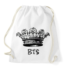 PRINTFASHION BTS - Sportzsák, Tornazsák - Fehér tornazsák