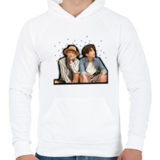 PRINTFASHION BTS // Vkook - Férfi kapucnis pulóver - Fehér férfi pulóver, kardigán
