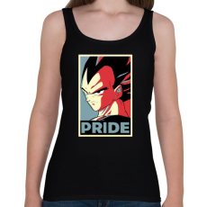 PRINTFASHION Büszke Vegita - Női atléta - Fekete