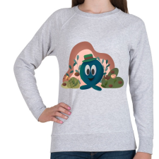 PRINTFASHION Buborékfej - Női pulóver - Sport szürke női pulóver, kardigán