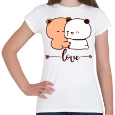 PRINTFASHION Bubu és Dudu love - Női póló - Fehér női póló