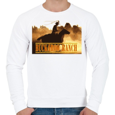 PRINTFASHION buckaroo - Férfi pulóver - Fehér férfi pulóver, kardigán