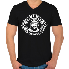 PRINTFASHION Bud Spencer 2 - Férfi V-nyakú póló - Fekete