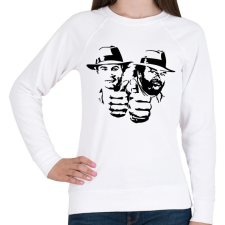 PRINTFASHION Bud Spencer and Terence Hill - Black - Női pulóver - Fehér női pulóver, kardigán