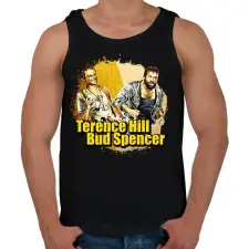 PRINTFASHION Bud Spencer és Terence Hill - Férfi atléta - Fekete atléta, trikó