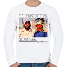 PRINTFASHION Bud Spencer és Terence Hill - Férfi pulóver - Fehér