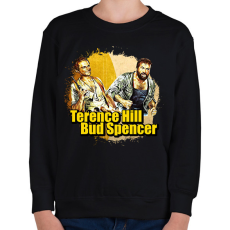 PRINTFASHION Bud Spencer és Terence Hill - Gyerek pulóver - Fekete