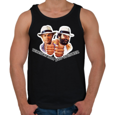 PRINTFASHION Bud Spencer és Ternce Hill - Férfi atléta - Fekete