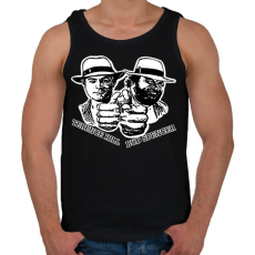 PRINTFASHION Bud Spencer és Ternce Hill - Férfi atléta - Fekete